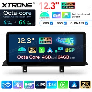 12.3" Android 14 8-Core Car Stereo GPS For BMW 3/4er F30 F31 F34 F32 F33 F35 G20 - Picture 1 of 19