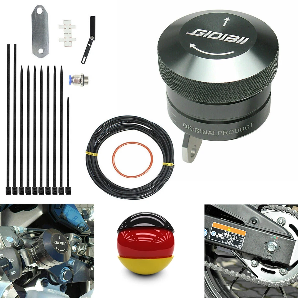 Universal Automatischer Motorrad Kettenöler Motorcycle Chain Oiler Titanium DE - Bild 1 von 4