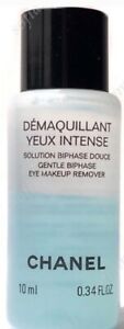 Lot of 2 Chanel Demaquillant Yeux Intense Eye Makeup Remover 10ml / 0.34oz each