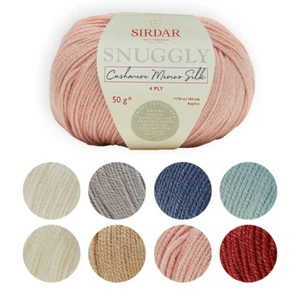 Sirdar Knitting Wool Yarn Snuggly Cashmere Merino Silk 4Ply Sport Crochet Baby - Picture 1 of 13