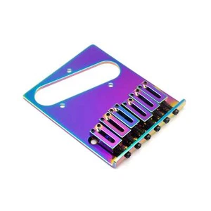 KD by AxLabs Tele Style Brücke - 6 Sattel, 4 Schrauben Halterung - Burnt Chrome - Bild 1 von 2