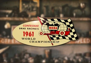 1961 Championship Water Slide Decal Ford Flathead Hot Rod Rat Racing Drag 60s - Bild 1 von 1