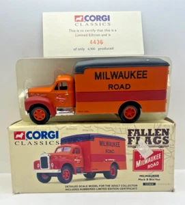 LTD Edition Corgi Fallen Flags Milwaukee Road Mack B Series Van 1:50 #52504 1996 - Picture 1 of 3