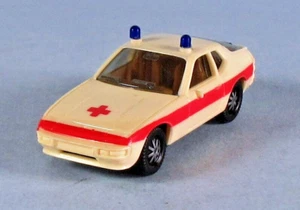 HERPA Porsche 928 Emergency EMT (White, Red) 1/87 HO Scale Plastic Model RARE! - Picture 1 of 7