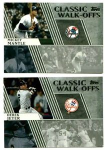 2012 Topps Baseball Classic Walk Offs conjunto de inserciones con manto de Derek Jeter Mickey - Imagen 1 de 2