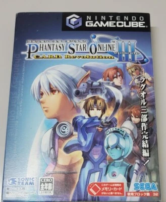 USED PHANTASY STAR ONLINE EPISODE III GC Sega Nintendo Gamecube From Japan - Image 1 of 4