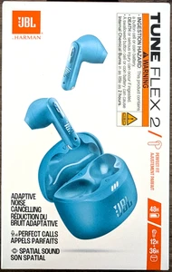 ¡NUEVO! JBL Tune Flex 2 - Auriculares adaptativos con cancelación de ruido (turquesa) - Imagen 1 de 2