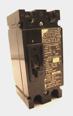 Cutler-Martillo Tipo CC 200 Amp, 240 VCA, 2 Polos, LC-372 Interruptor Foto 1 de 4