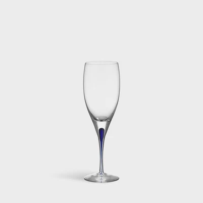 Orrefors Intermezzo Blue 5.75 Ounce White Wine Glass - Image 1 of 2