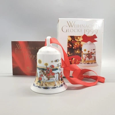 Винтажный Hutschenreuther '99 Ole Winther Амстердам канал Рождественский колокол украшение новый - Изображение 1 из 4