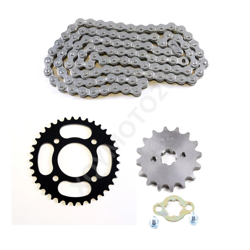 420 Front Rear Chain 37T Sprocket for 110cc 125cc 50 70cc for Pit Bike ATV Buggy - image 1 of 4