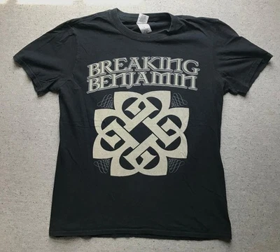 Camiseta negra Breaking Benjamin Acoustic Tour 2014 ciudades talla M Foto 1 de 2