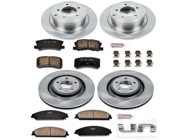 Комплект переднего и заднего тормозных колодок и ротора для Dodge Avenger ZQ558WK 2013-2014 годов выпуска - Изображение 1 из 1