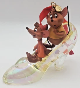 Disney Sketchbook Ornament Jaq & Gus In Cinderella Glass Slipper Christmas - Picture 1 of 5