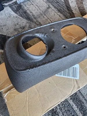 Harley FXR 1982-1994 CONSOLA TANQUE DE COMBUSTIBLE medidor de combustible cubierta de tablero de llenado central negra Foto 1 de 4