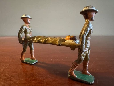 Camilladores de hierro gris vintage G95 21 X2 y camilla G96 22 con paciente ¡En muy buen estado! Foto 1 de 4