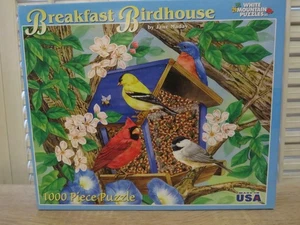 White Mountain BREAKFAST BIRDHOUSE  ~ 1,000 Pc. Puzzle 2009 by Jane Maday #589S - Picture 1 of 11