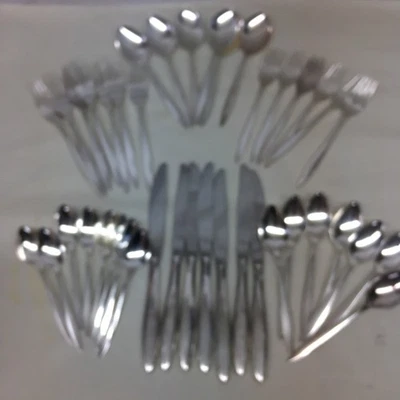 Conjunto de Talheres Nobility Plate LADY EMPIRE Prata - Lote com 41 Peças - Imagem 1 de 4