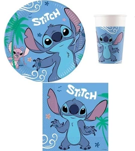 Stitch Birthday Party Supplies, Plates, Cups, Decorations, Balloons, Banners - Picture 1 of 22