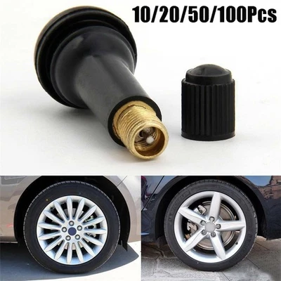 Versatile Rubber Valve Stems for Cars Trucks Motorcycles 10/20/50/100PCS - Image 1 of 4