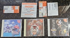 Guilty Gear X Virtua Fighter 3tb Virtua Striker 2 II Sega Dreamcast Complete Lot