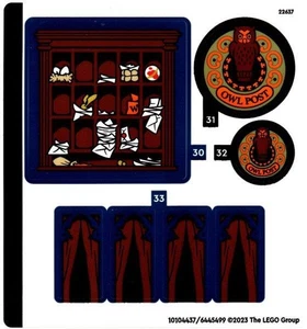 LEGO STICKER SHEET #1 ONLY DIAGON ALLEY: WEASLEYS' WHEEZ 76422 from set New - Picture 1 of 1