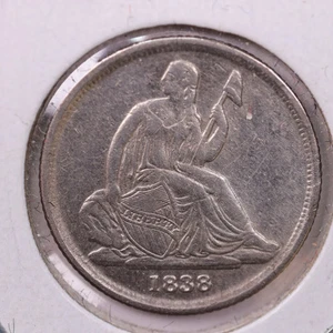 1838-O Seated Liberty Dime, Extra Fine Circulated Coin, Store #18987 - Picture 1 of 2