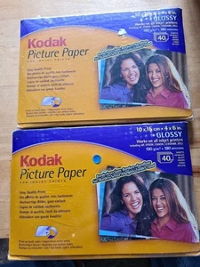 New Kodak Glossy Picture Paper 2 X  40 SHEETS - Photo Size 10x15cm 4x6in 190gsm  - Picture 1 of 4