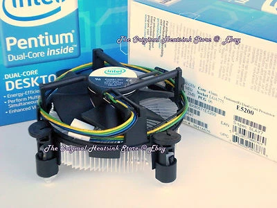 Genuine Intel Pentium Dual Core Heatsink CPU Cooling Fan PN: E33681 LGA775 - New - Image 1 of 4
