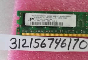 512MB PC DDR1 PC2700U 2700 DDR1-333MHZ 333 184PIN NON-ECC 32X8 UBDIMM - Picture 1 of 1