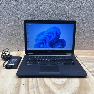 Dell Latitude E7450 Laptop 2.3GHz i5-5300U 8GB 256GB SSD Webcam Win11 Pro - Picture 1 of 7