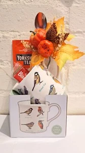 Autumn Yorkshire Tea, Biscoff Biscuit, & Bird Mug Gift Set - Picture 1 of 2
