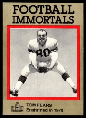 1985 FOOTBALL IMMORTALS TOM FEARS C LOS ANGELES RAMS #40 - Image 1 of 2