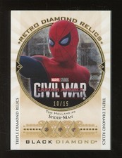 2021 Upper Deck Black Diamond Marvel Retro Tom Holland Spider-Man 10/15