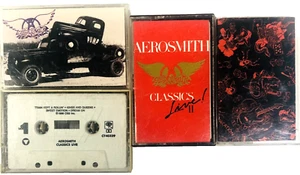 Aerosmith 4 Cassette Lot Permanent Vacation Pump Classics Live 1 2 Greatest Hits - Picture 1 of 2