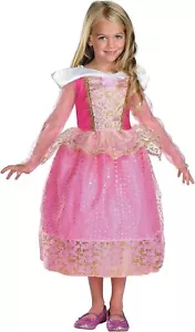 Aurora Sleeping Beauty Disney Princess Pink Fancy Dress Halloween Child Costume - Picture 1 of 6