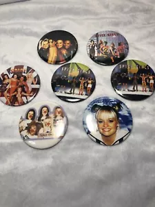 Spice Girls 2.5” Button Pin Set Pop Star Band Lot Group - Picture 1 of 9