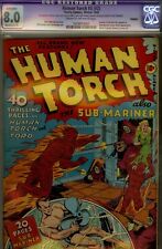 Human Torch #3(#2)CGC 8.0 (restored)1940 KEY ISSUE TIMELY WWII