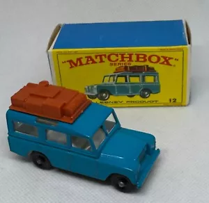 Matchbox Lesney #12C SAFARI LAND ROVER c1965 & Original "E" Series Box - Picture 1 of 5