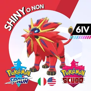 Solgaleo Shiny o Non 6 IV Competitivo Legit Pokemon Spada Scudo Sword Shield - Imagen 1 de 6