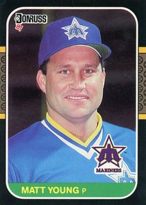 1987 Donruss Baseball Card #193 - Matt Young - Seattle Mariners