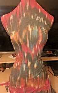 1-yard KNIT STRETCH ZIG-ZAG STRIPES PRINT MULTI-COLOR - Picture 1 of 2