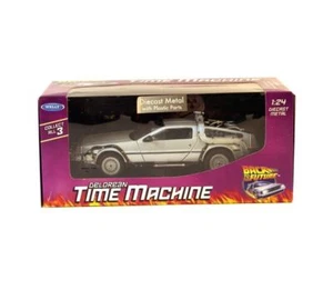 Nuevo WELLY de Metal 1:24 Máquina Del Tiempo Delorean - Back To The Future 1 - - Imagen 1 de 2