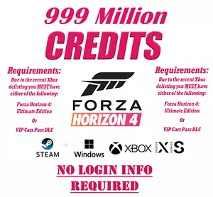 Forza Horizon 4 | x999 Millionen CREDITS - 100% Safe - XBOX ONE+X|S - PC - STEAM - Bild 1 von 1