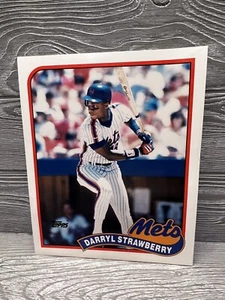 Darryl Strawberry 1989 Topps MLB Baseball Pocket Folder New York Mets Unused - Picture 1 of 4