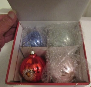 Lenox Pastel Ball 4-Piece Ornament Set 4 # 891189 - Picture 1 of 4