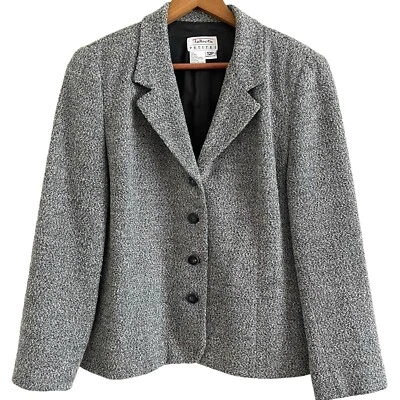 Vtg Talbots Wool Blend Blazer 12P Petite Business Casual Capsule Preppy Jacket - Image 1 of 4