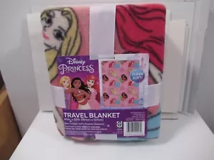 Coperta da viaggio Disney Princess 40 by 50 pollici Moana Ariel Raperonzolo - Foto 1 di 2