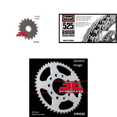 Kit de piñón delantero y trasero 525 BMOR TRIUMPH 800 Speedmaster 2003-2005 Foto 1 de 4