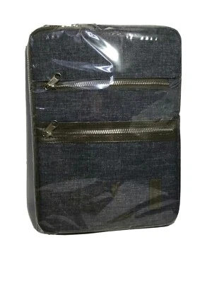 Domiso TabletSleeve Canvas Notebook Tablet Pouch, Blue Canvas, Pockets - Image 1 of 4